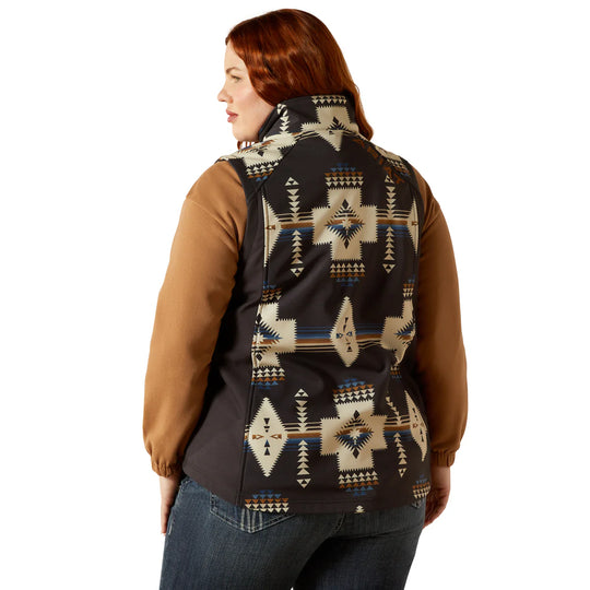 Ariat - Women's Logo Softshell Print Vest Thornstone