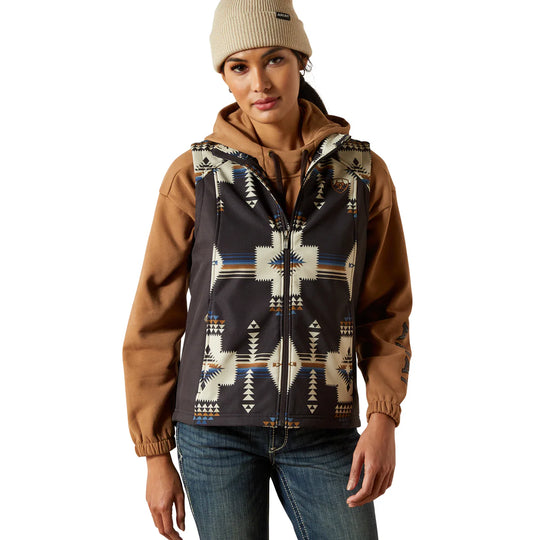 Ariat - Women's Logo Softshell Print Vest Thornstone