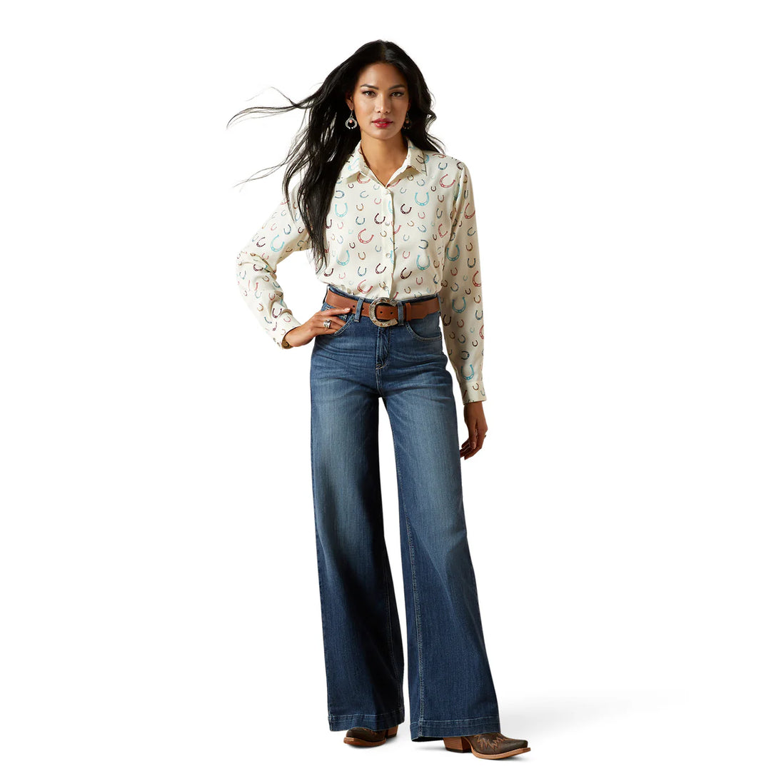 Ariat - Women's Homestyle LS Shirt Western Luck