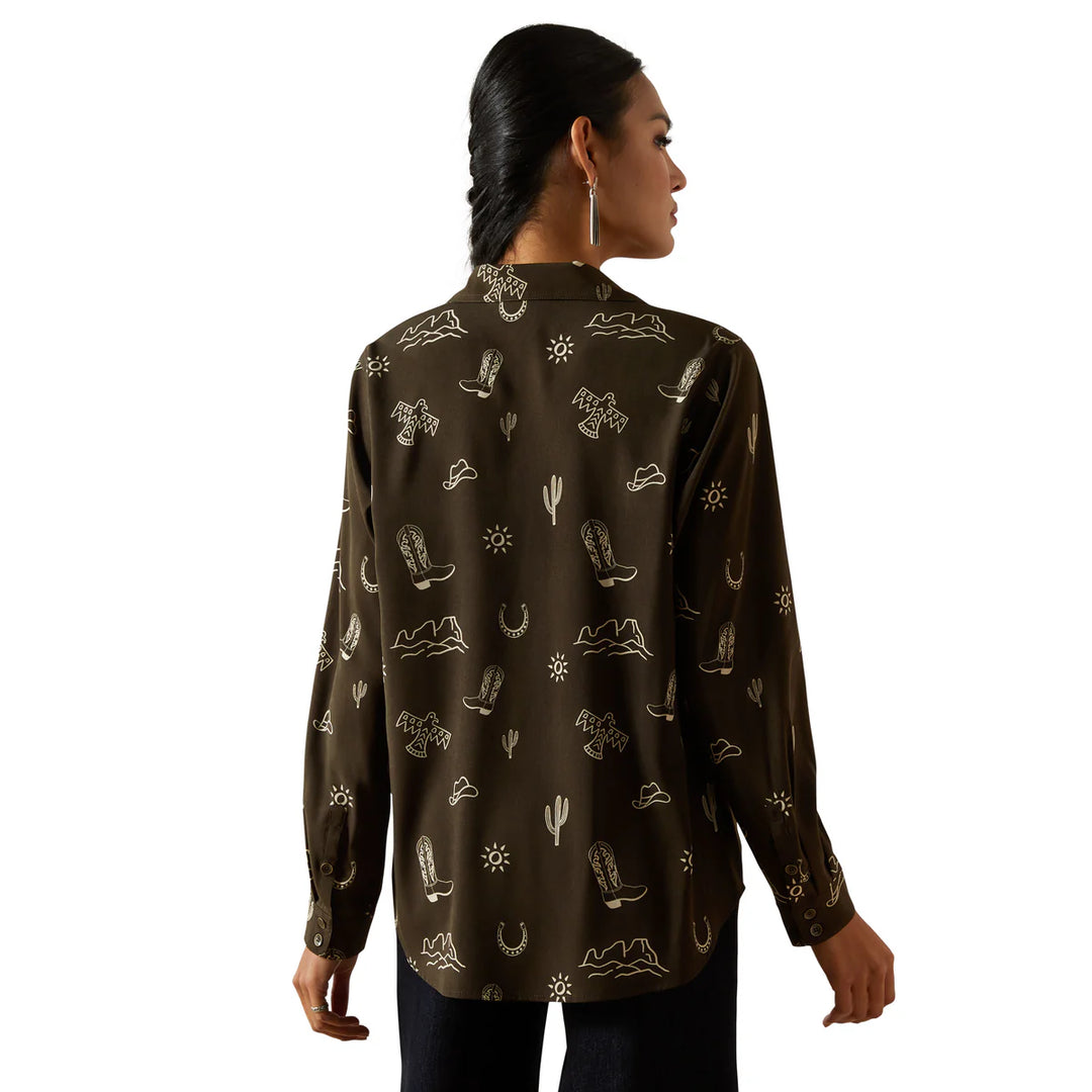 Ariat - Women's Homestyle LS Shirt Layla Print