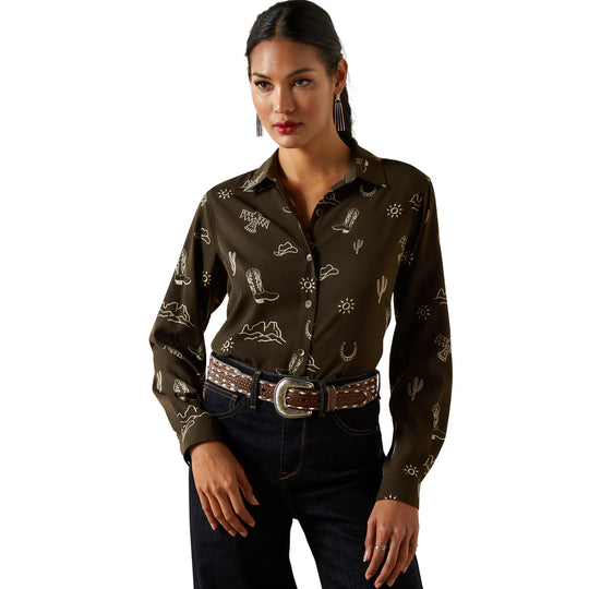 Ariat - Women's Homestyle LS Shirt Layla Print