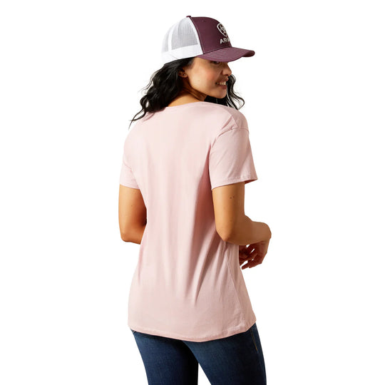 Ariat - Women's Dusty Pink Spur Script T-Shirt