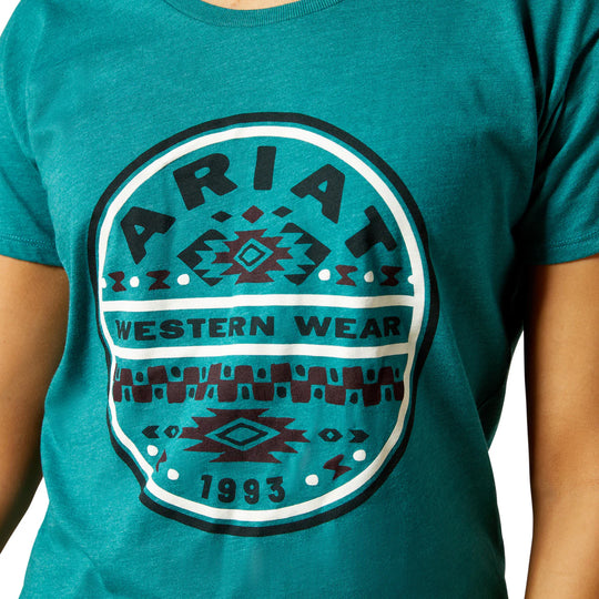 Ariat - Womens Teal Green SW Brand Lockup T-Shirt