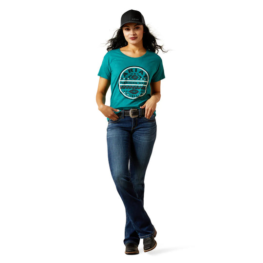 Ariat - Womens Teal Green SW Brand Lockup T-Shirt