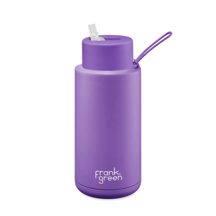 Frank Green - 68oz Reusable Bottle Straw Lid Cosmic Purple