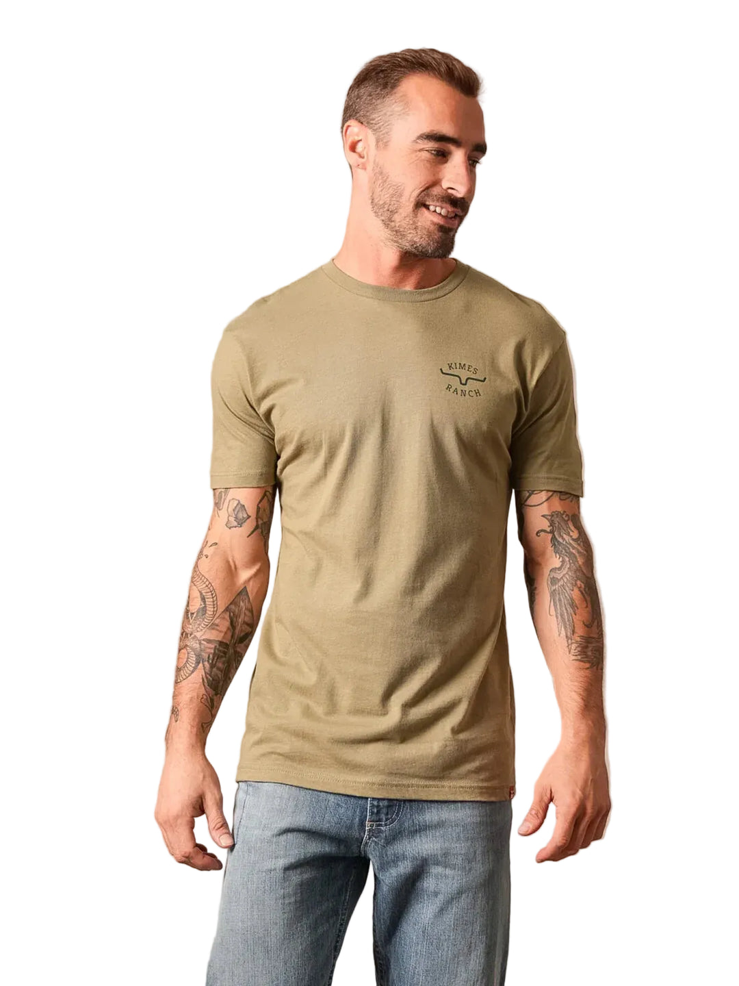 Kimes Ranch - Men's Flying High T-Shirt Light Olive