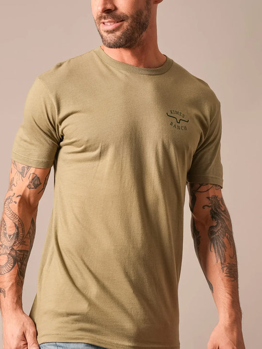 Kimes Ranch - Men's Flying High T-Shirt Light Olive