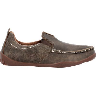 Georgia - Mens Cedar Falls Driving Mocs Brown