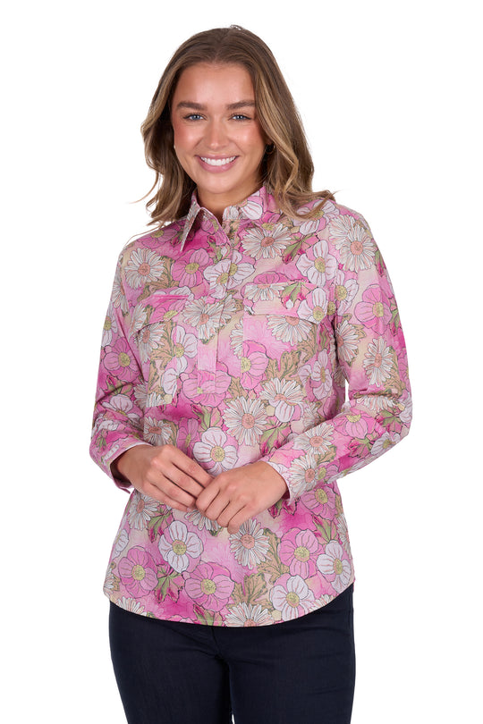 Hardslog - Womens Etta Pink Shirt