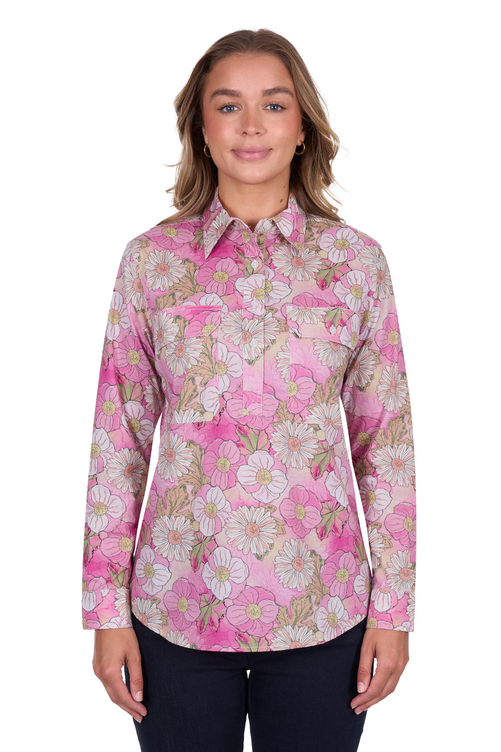 Hardslog - Womens Etta Pink Shirt