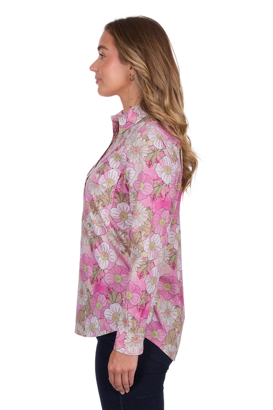Hardslog - Womens Etta Pink Shirt