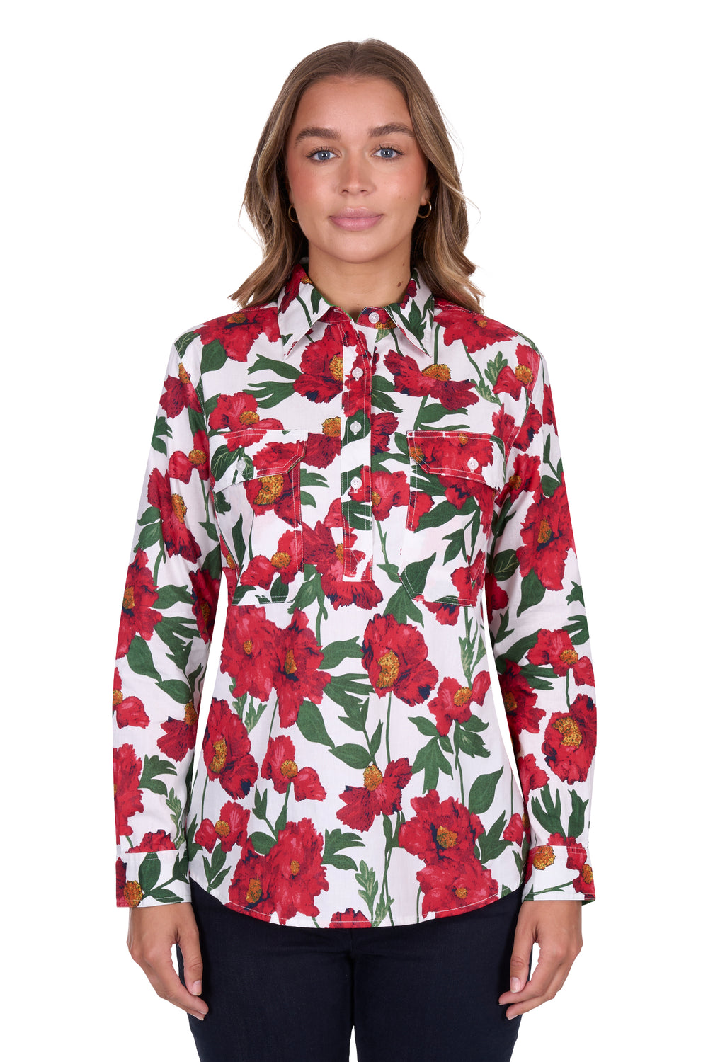 Hardslog - Womens Zoe Red Shirt