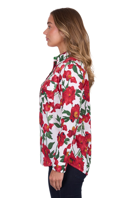 Hardslog - Womens Zoe Red Shirt