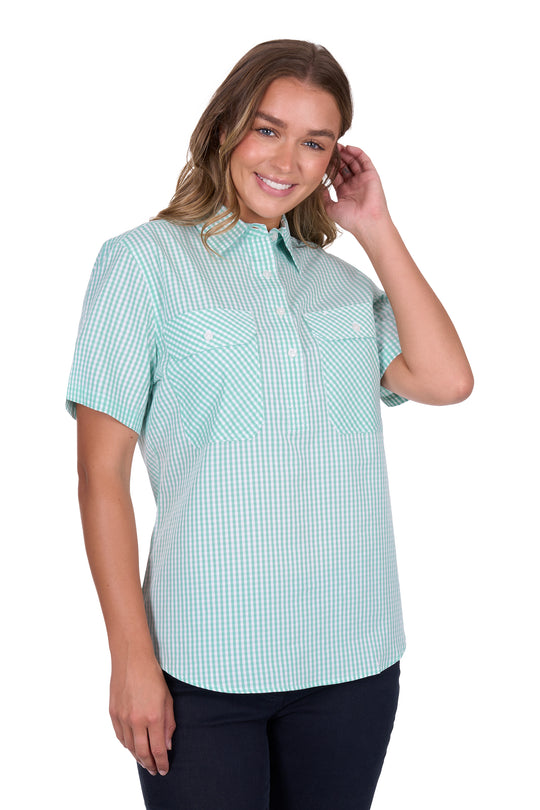 Hardslog - Womens Mint Grace Short Sleeve Shirt