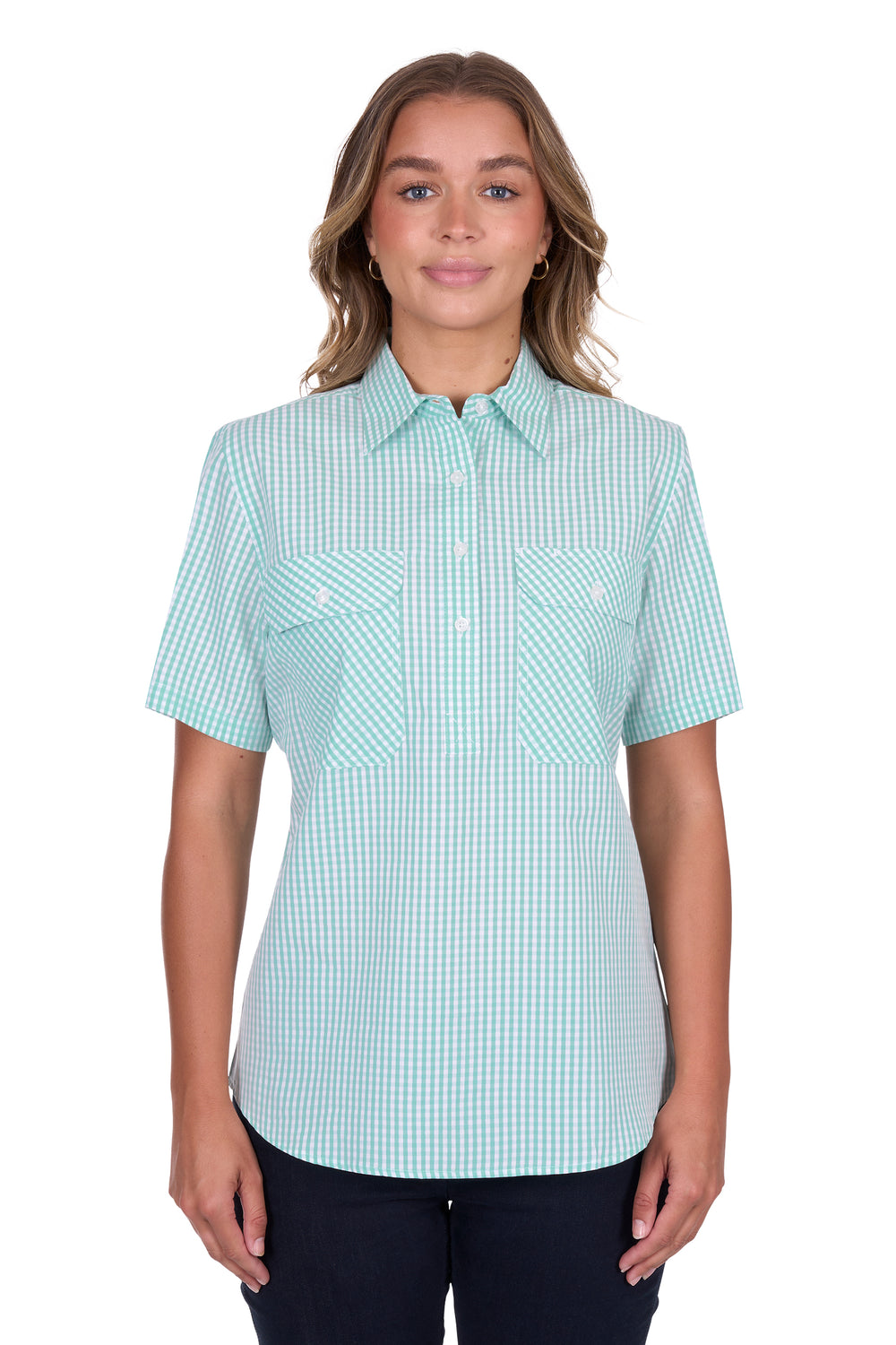 Hardslog - Womens Mint Grace Short Sleeve Shirt