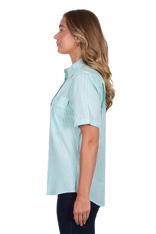 Hardslog - Womens Mint Grace Short Sleeve Shirt