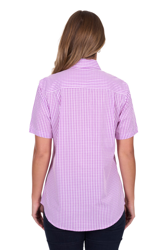 Hardslog - Womens Pink Grace Short Sleeve Shirt