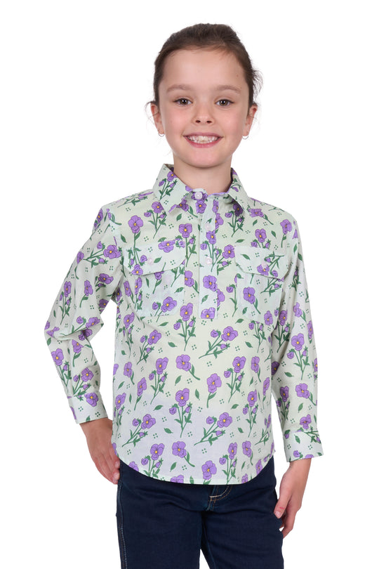 Hardslog - Girls Mint Lynn Work Shirt