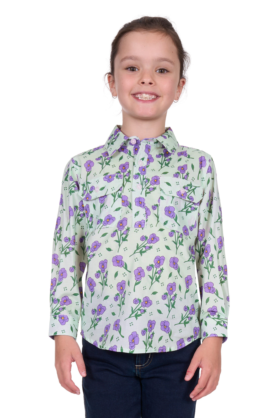 Hardslog - Girls Mint Lynn Work Shirt