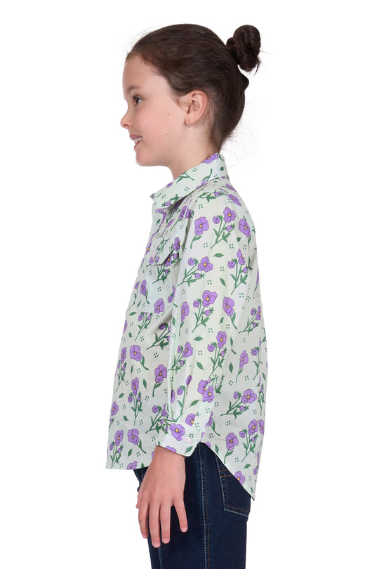 Hardslog - Girls Mint Lynn Work Shirt