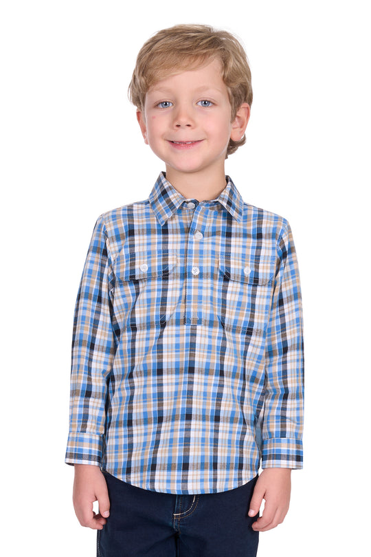 Hardslog - Boys Gibson Check Work Shirt
