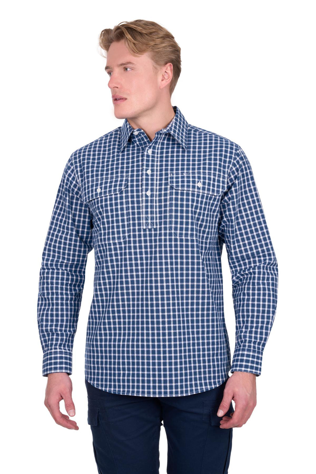 Hard Slog - Men's Alden 1/2 PLKT LS Shirt