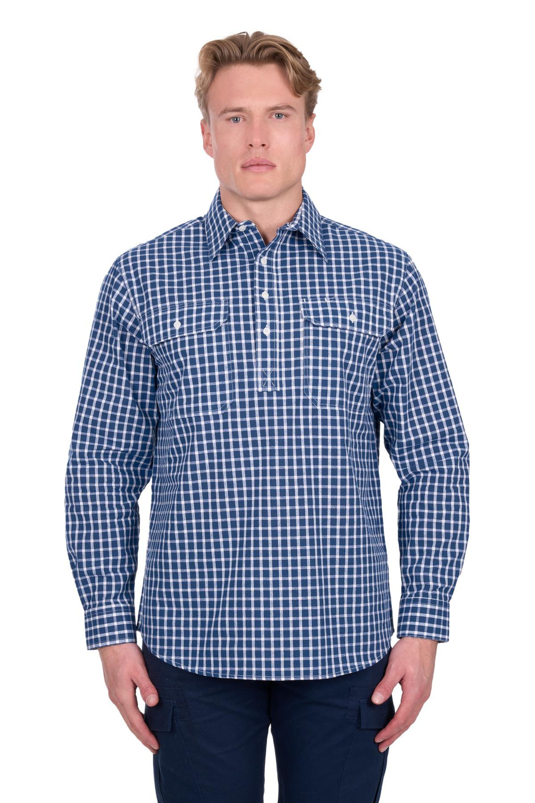 Hard Slog - Men's Alden 1/2 PLKT LS Shirt