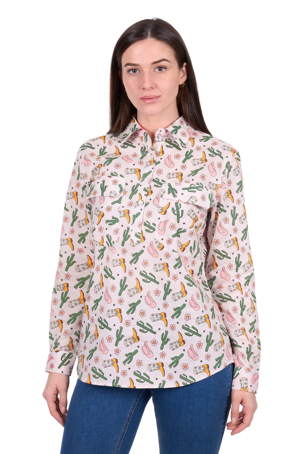 Hard Slog - Women's Cleo 1/2 PLTK LS Shirt