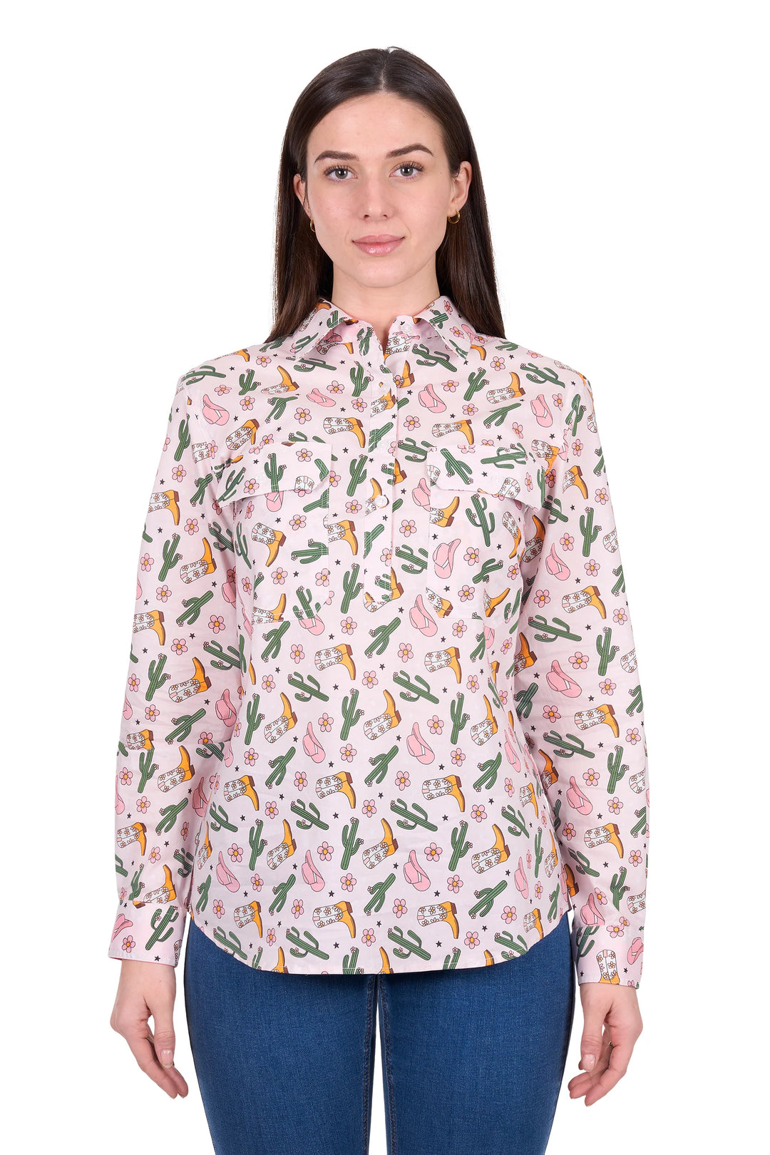 Hard Slog - Women's Cleo 1/2 PLTK LS Shirt