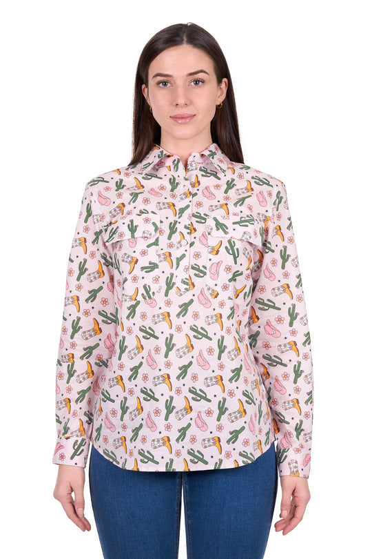 Hard Slog - Women's Cleo 1/2 PLTK LS Shirt