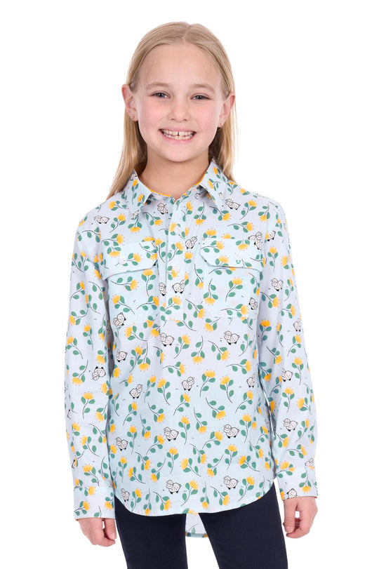 Hard Slog - Kid's Suzie 1/2 PLKT LS Shirt