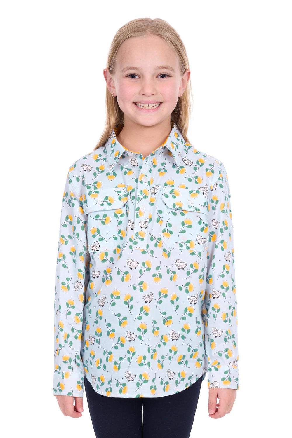 Hard Slog - Kid's Suzie 1/2 PLKT LS Shirt