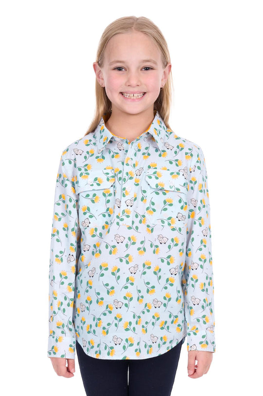 Hard Slog - Kid's Suzie 1/2 PLKT LS Shirt