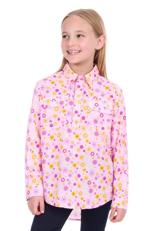 Hard Slog - Kid's Daisy 1/2 PLKT LS Shirt