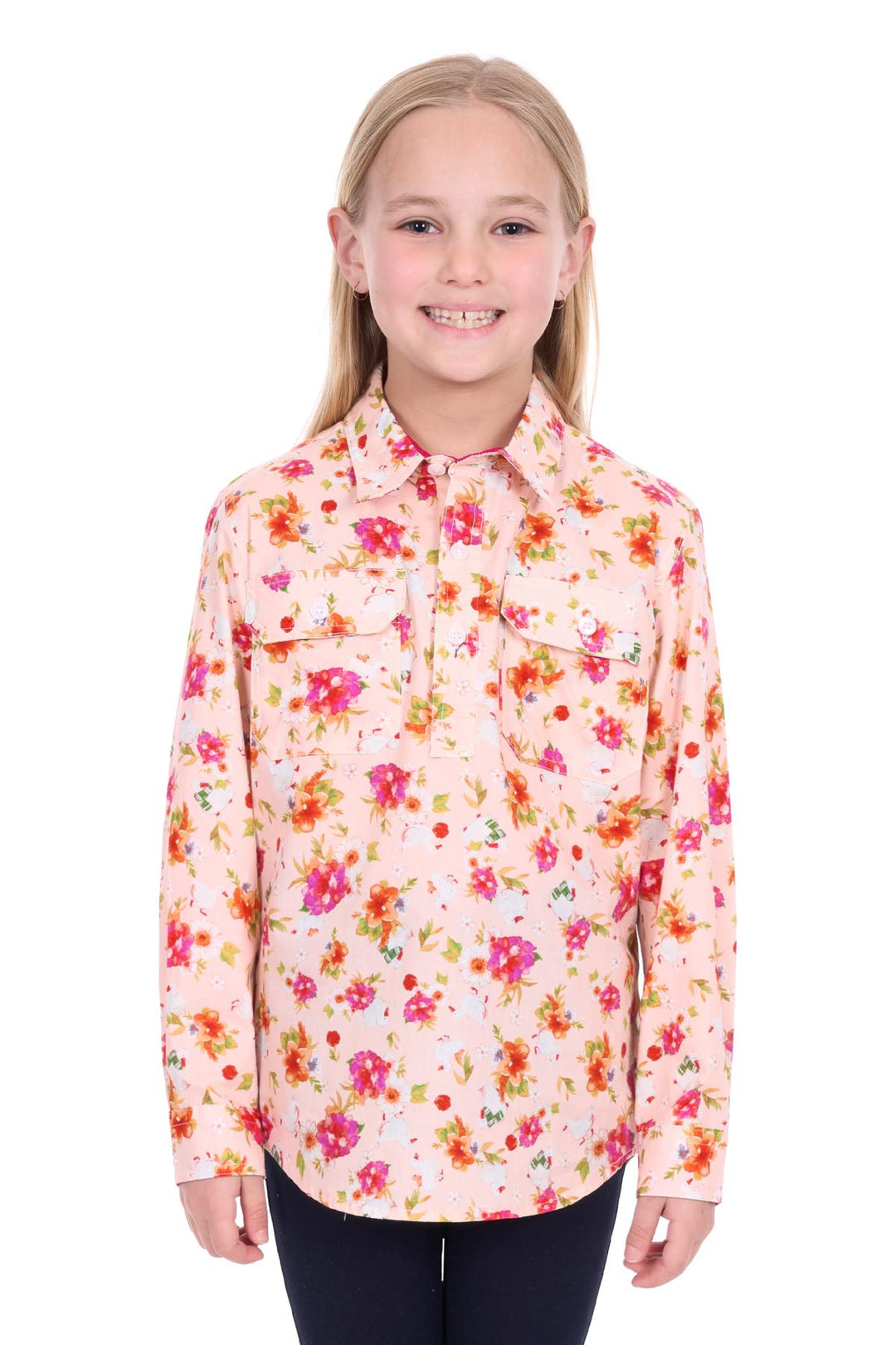 Hard Slog - Kid's Lily 1/2 PLKT LS Shirt