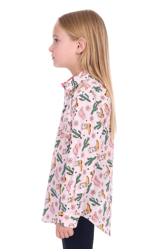 Hard Slog - Kid's Cleo 1/2 PLKT LS Shirt
