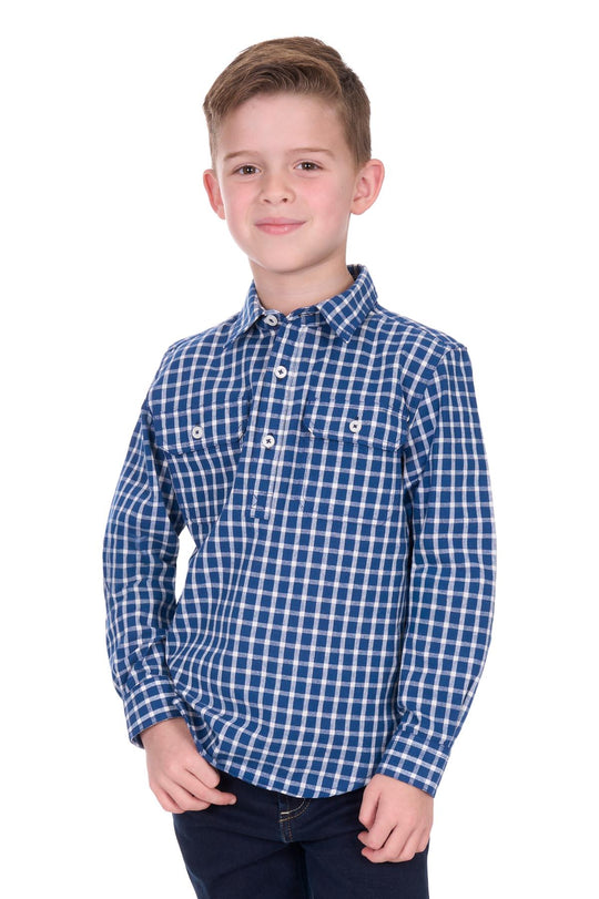 Hard Slog - Kid's Alden 1/2 PLKT LS Shirt