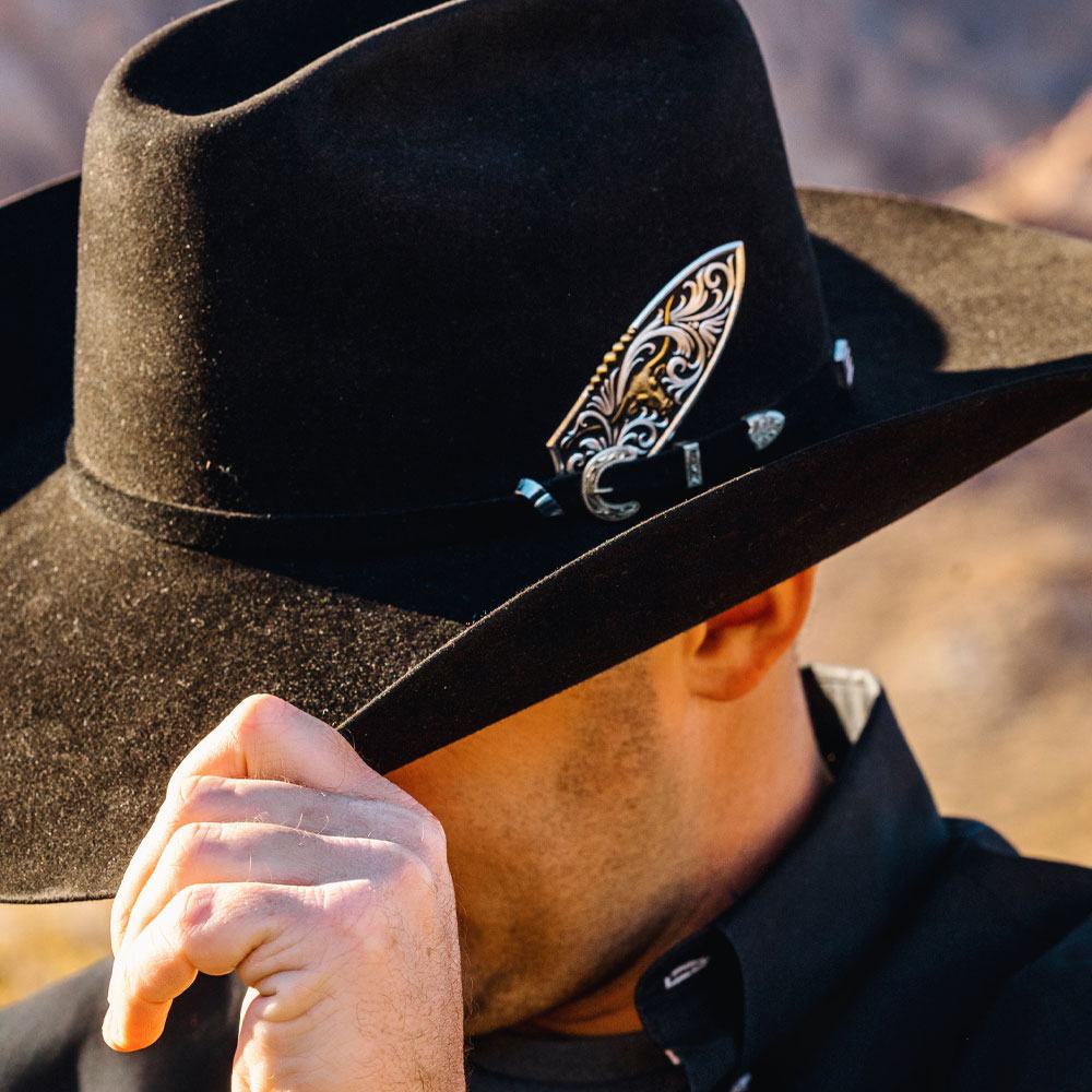 Montana Silversmith - Longhorn Cattle Drive Hat Feather