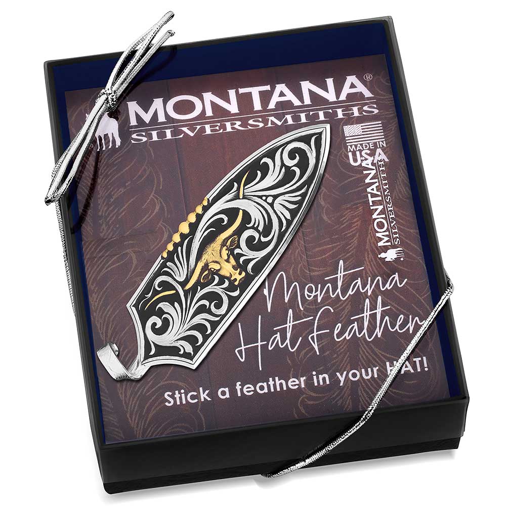 Montana Silversmith - Longhorn Cattle Drive Hat Feather
