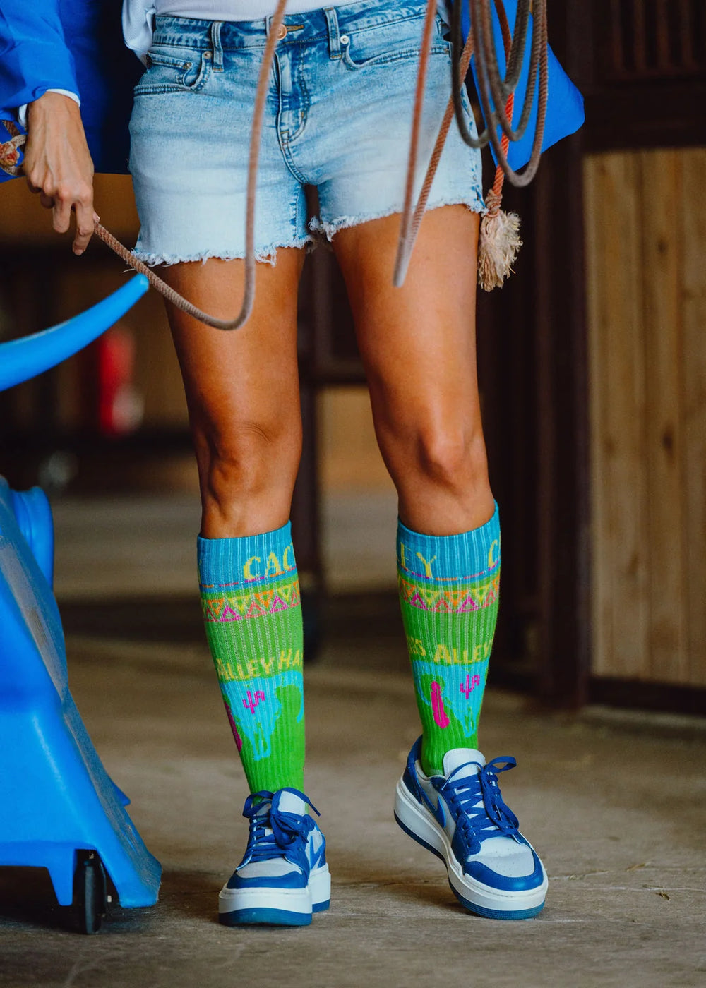 Lucky Chuck - Southwest Green Performance Socks