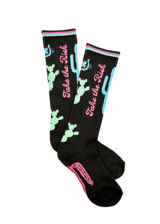 Lucky Chuck - Take The Risk Black Performance Socks