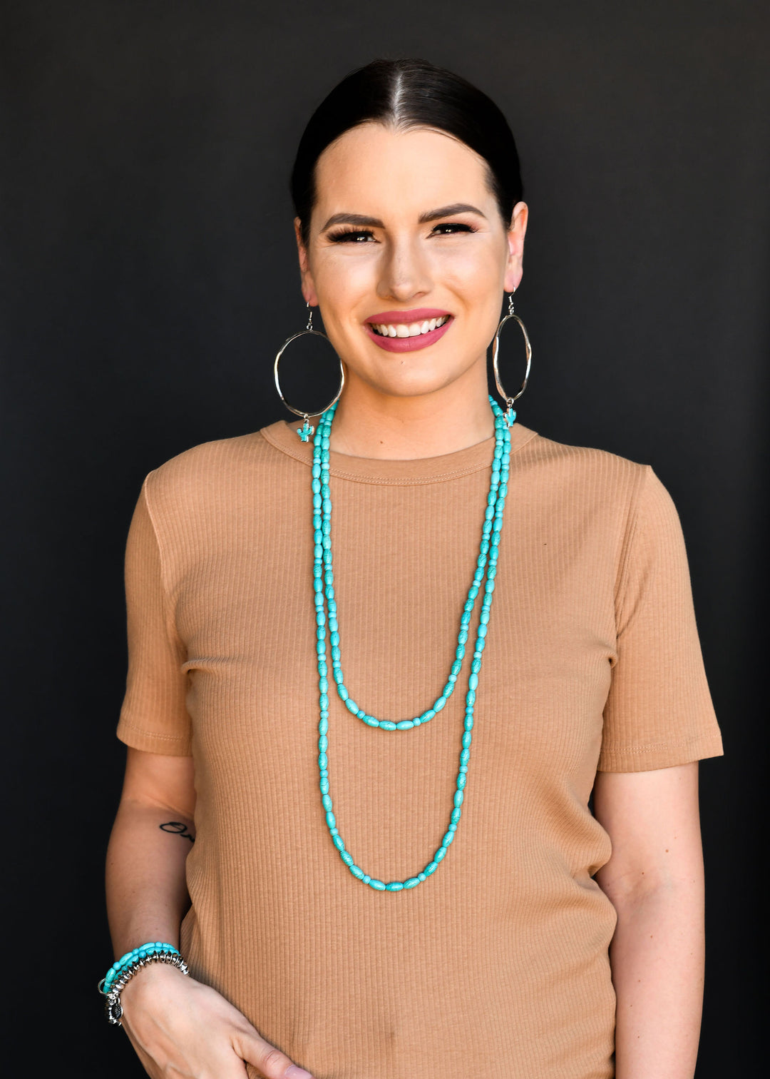 West & Co - Green Turquoise Beaded Necklace