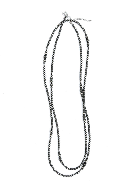 West & Co - Double Navajo Pearl Necklace