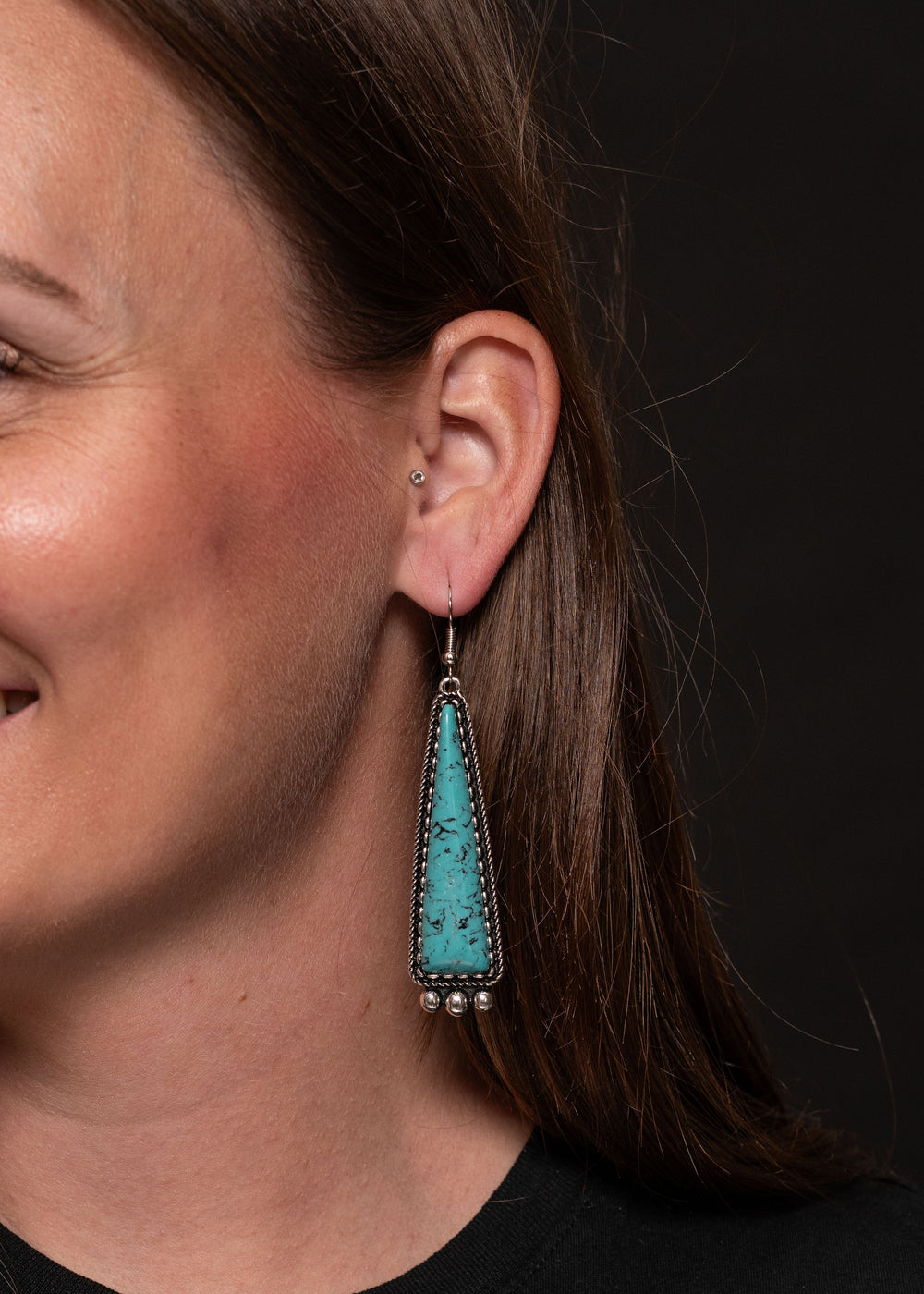 West & Co - Turquoise Pippa Concho Earrings