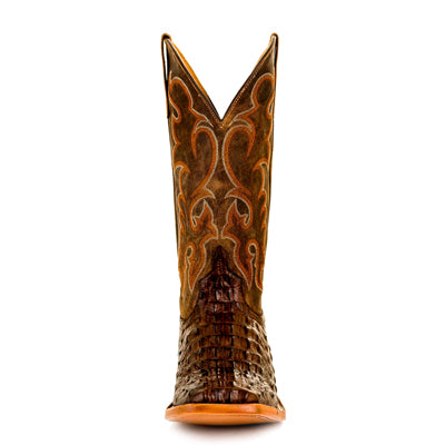 Horse Power - Mens Choc Nile Croc Print Boots