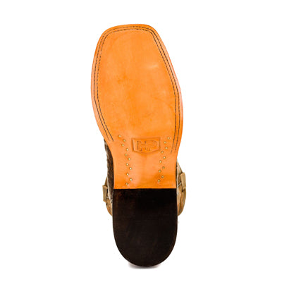 Horse Power - Mens Choc Nile Croc Print Boots