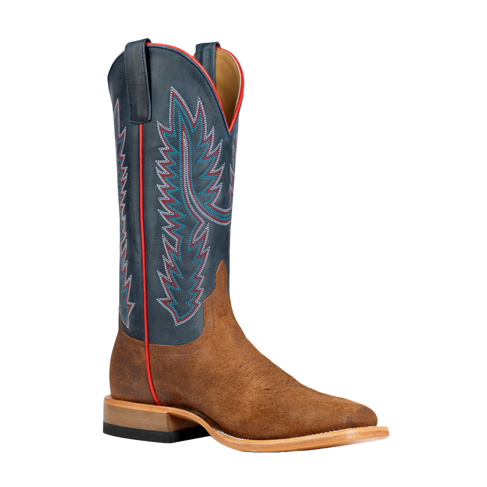 Horse Power - Mens Tobacco Blue Suede Boots