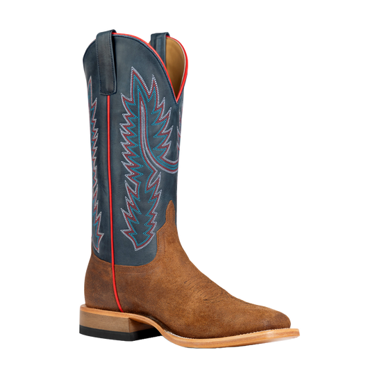 Horse Power - Mens Tobacco Blue Suede Boots