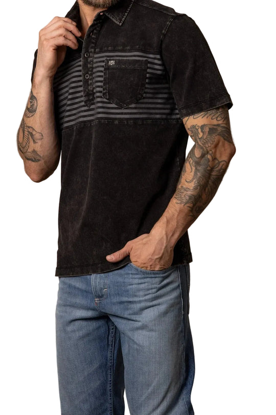 Kimes Ranch - Men's Holbrook Polo Black