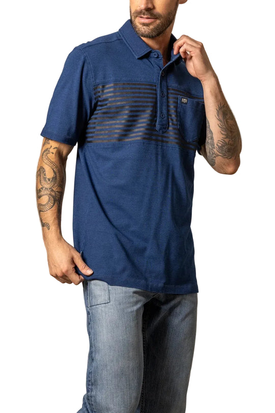 Kimes Ranch - Men's Holbrook Polo Indigo